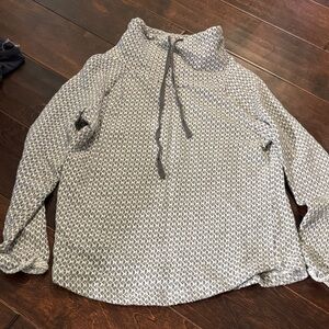 LOFT Gray Textured Women's Hoodie